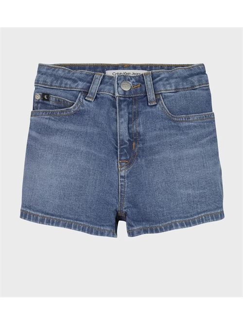 MID BLUE HR RELAXED SHORTS CALVIN KLEIN JEANS | IG0IG01978/1A4